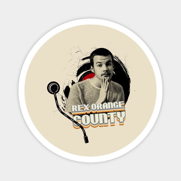 Rex Orange County // Vinyl Style 90's Magnet by Quartz Piorus